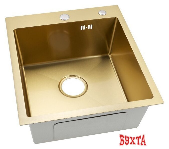 Кухонная мойка ARFEKA ECO AR 450*500 GOLD PVD NANO
