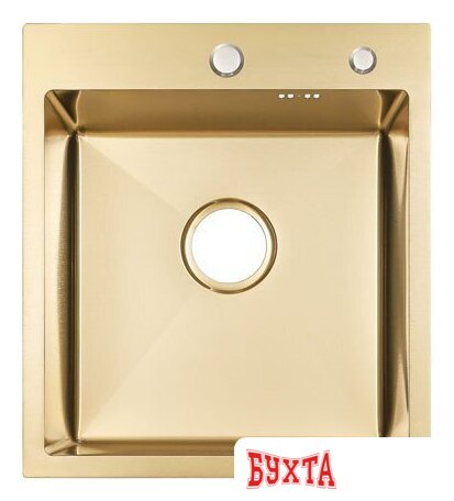 Кухонная мойка ARFEKA ECO AR 450*500 GOLD PVD NANO 2