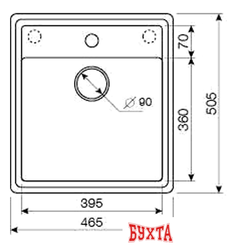 Кухонная мойка ZorG Como 46 (песчаный берег) 2