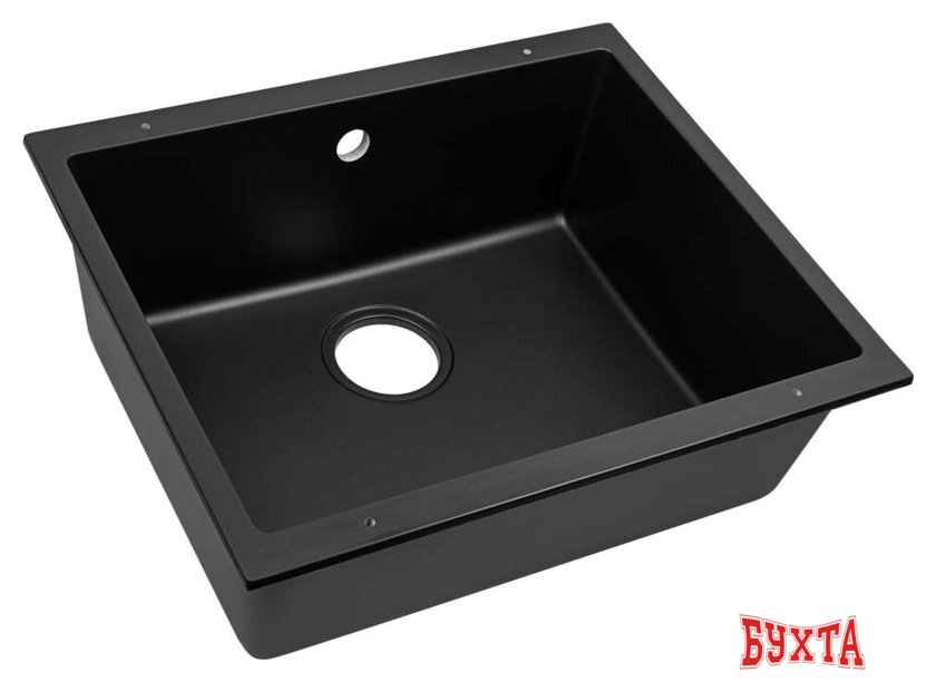 Кухонная мойка ZorG Subline 50 (черный оникс) 2