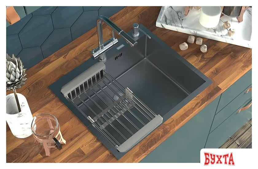 Кухонная мойка ARFEKA Eco AR 600*500 Satin 5