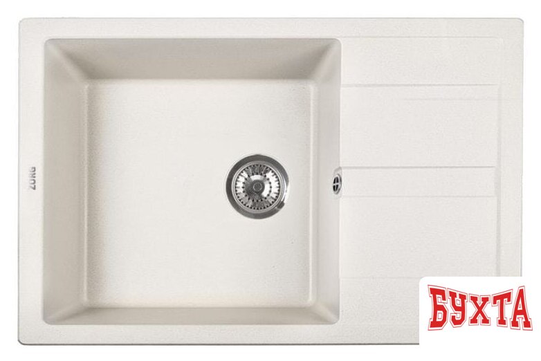 Кухонная мойка ZorG Apollo 78 (белый камень) 1