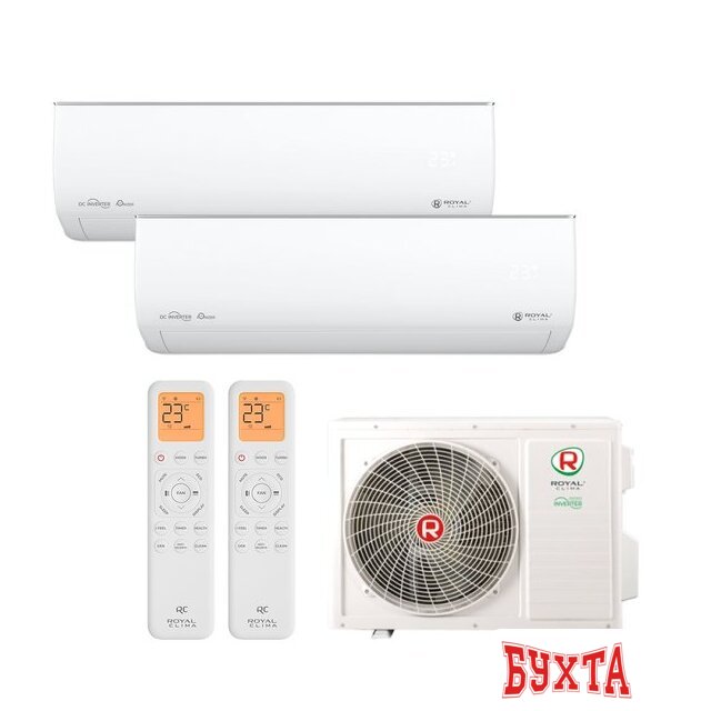 Кондиционер Royal Clima Multi Gamma EU ERP Inverter 2DFM-14HN/OUT / RCI-GLD07HN + RCI-GLD07HN