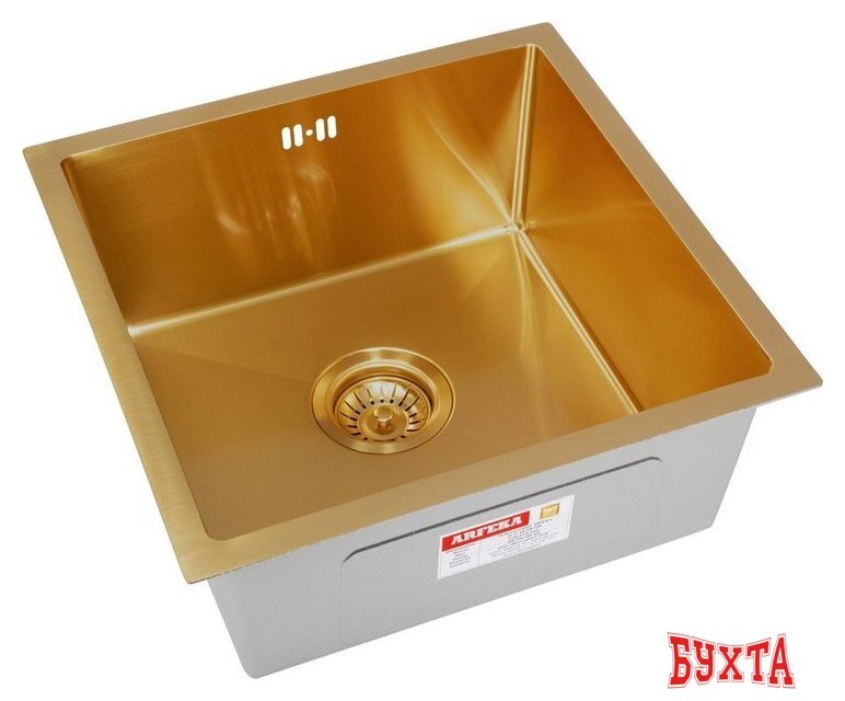 Кухонная мойка ARFEKA ECO AR 450*450 GOLD PVD NANO 1