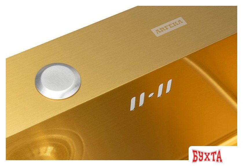 Кухонная мойка ARFEKA ECO AR 550*450 GOLD PVD NANO 3