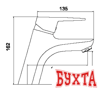 Смеситель Ledeme H40 L1040 3