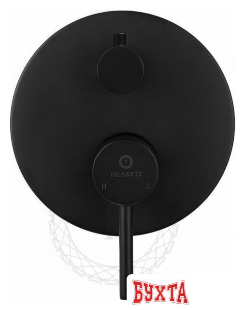 Душевая система Filarete Roun FL1020 (черный матовый) 5
