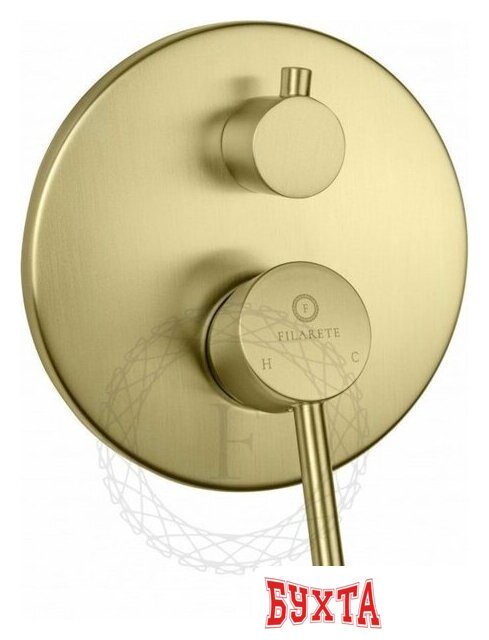 Душевая система Filarete Roun FL1020 (матовое золото) 4