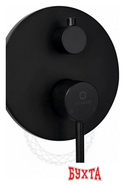 Душевая система Filarete Roun FL1023 (черный матовый) 4