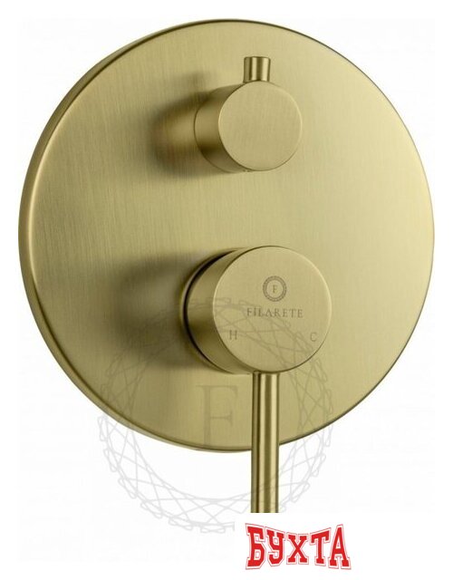 Душевая система Filarete Roun FL1023 (матовое золото) 3