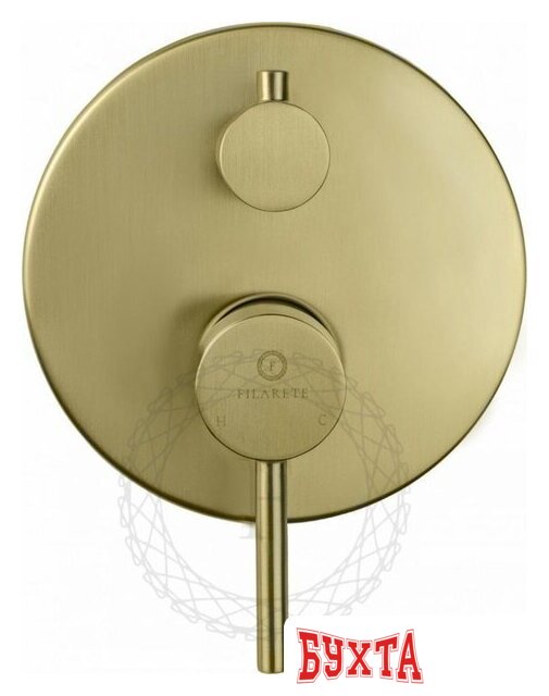 Душевая система Filarete Roun FL1023 (матовое золото) 5