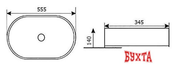 Умывальник Roxen Hope 570095 5