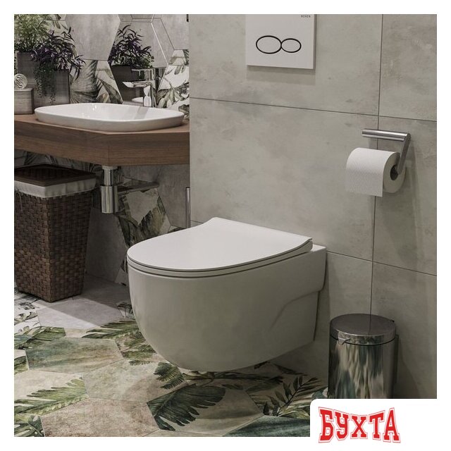 Унитаз подвесной Roxen Porto 530155-01 Rimless Soft Close 3