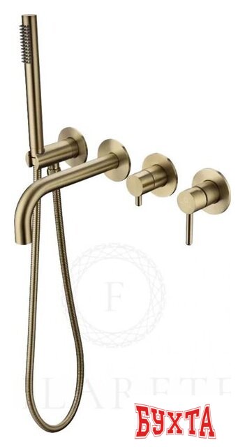 Смеситель Filarete Roun FL2122 (Матовое золото)