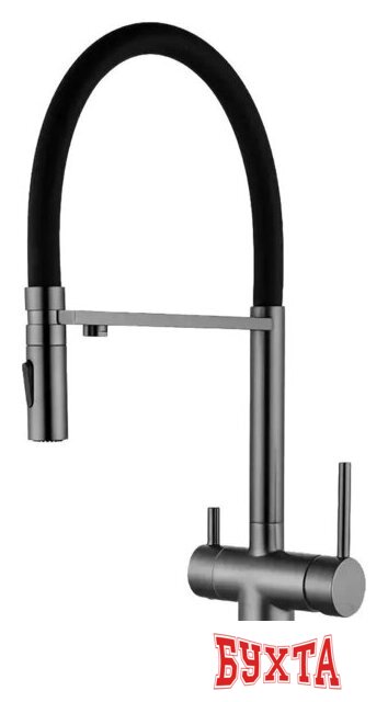 Смеситель Filarete Roun FL3020BG (оружейная сталь)