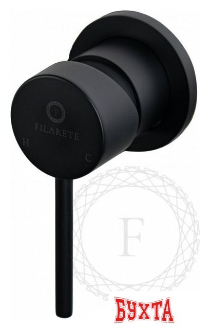 Смеситель Filarete Roun FL4020 (черный матовый) 5