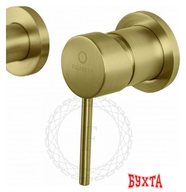 Смеситель Filarete Roun FL4020 (матовое золото) 5