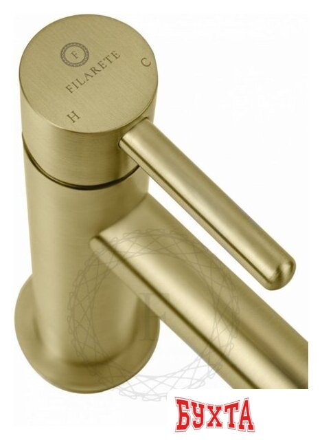 Смеситель Filarete Roun FL5020 (матовое золото) 5