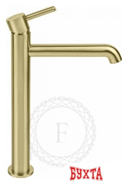 Смеситель Filarete Roun FL6020 (матовое золото) 4