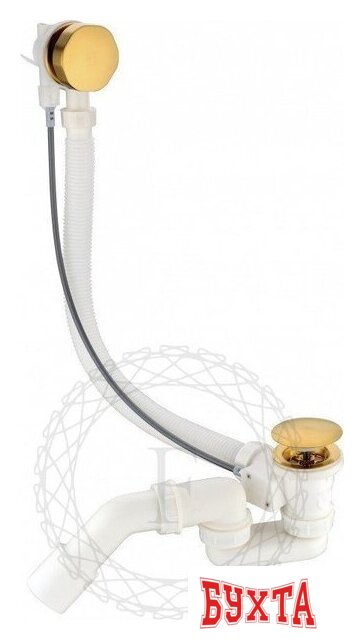 Сифон Filarete FL80 (золотой брашированный) 2