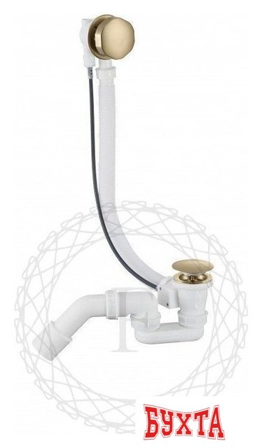 Сифон Filarete FL80 (матовое золото) 2