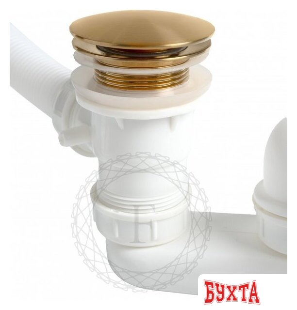 Сифон Filarete FL90 (золотой брашированный) 3
