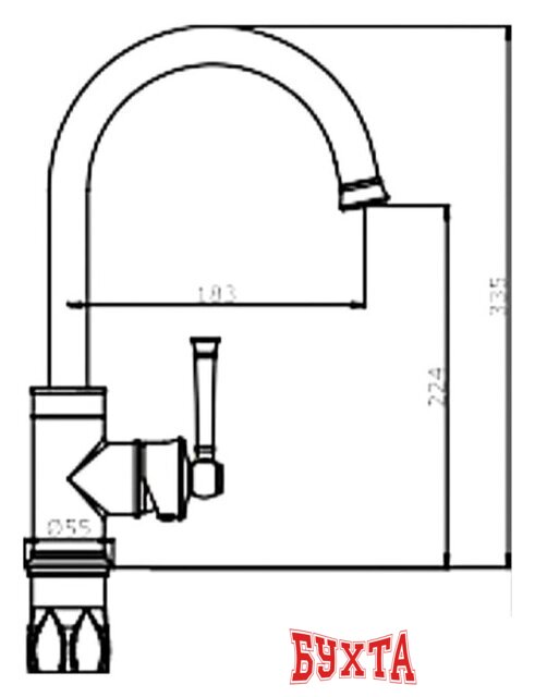 Смеситель Vieir V273521-D 2
