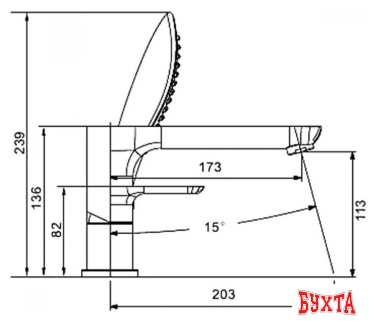 Смеситель Vieir V283532-F 2