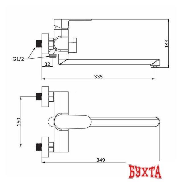 Смеситель Vieir V283541-G 2