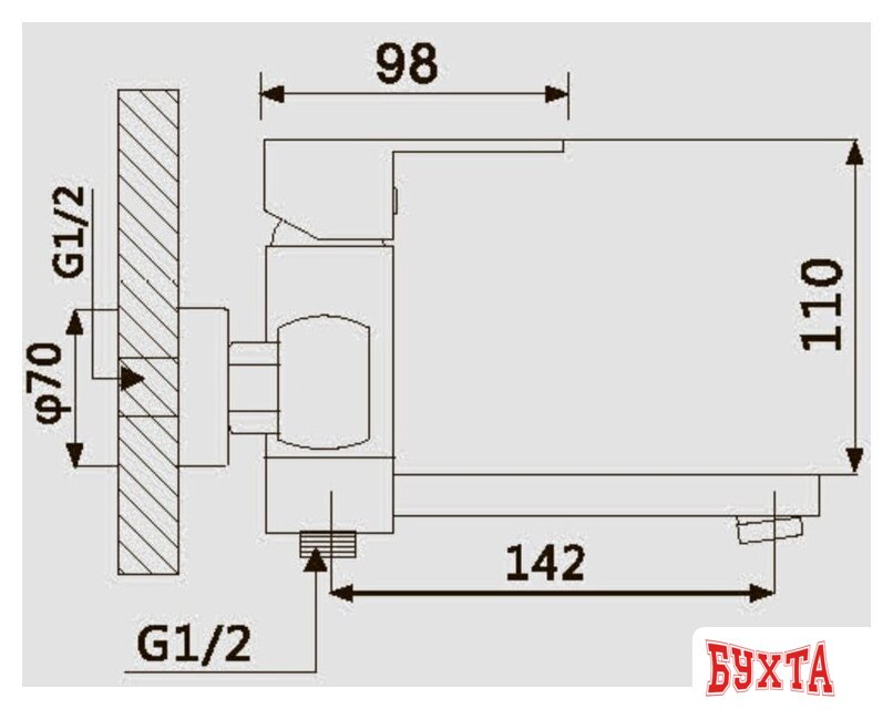 Смеситель Vieir V113531-G 2