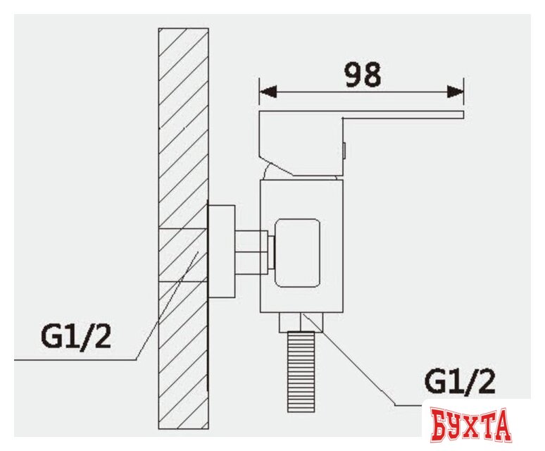 Смеситель Vieir V113541-G 2