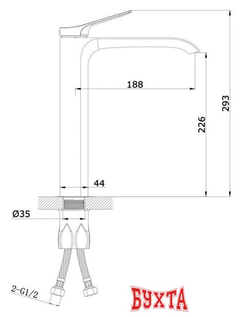 Смеситель Vieir V343512-C 2