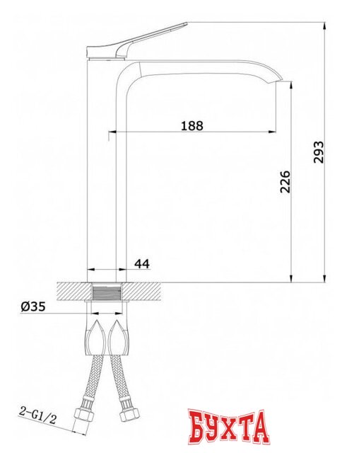 Смеситель Vieir V343512-G 2