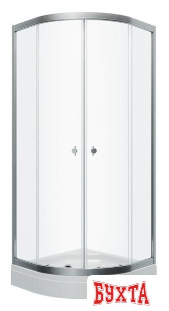 Душевой уголок Triton Альфа Хром А1 90х90 (прозрачное стекло)