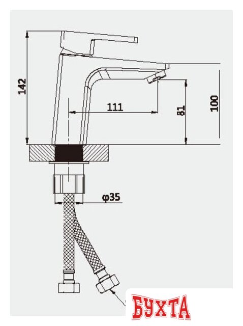 Смеситель Vieir V353511-G 2