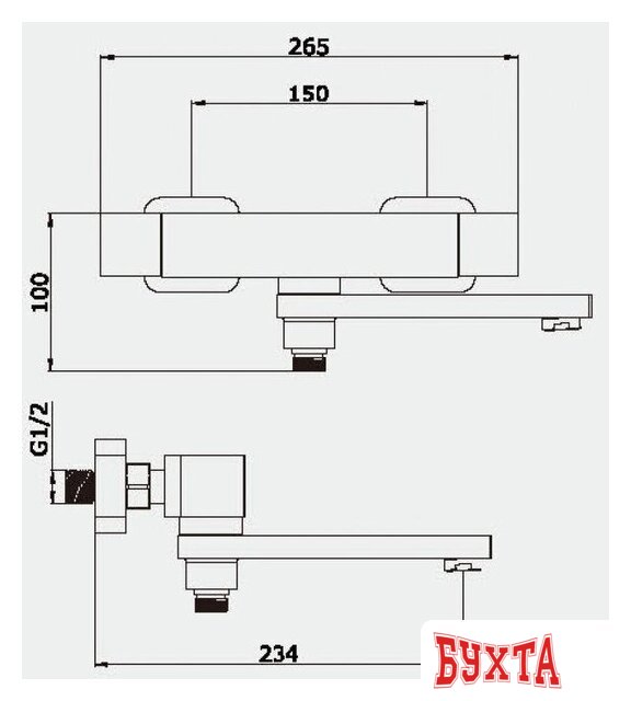 Смеситель Vieir V393533-S 2