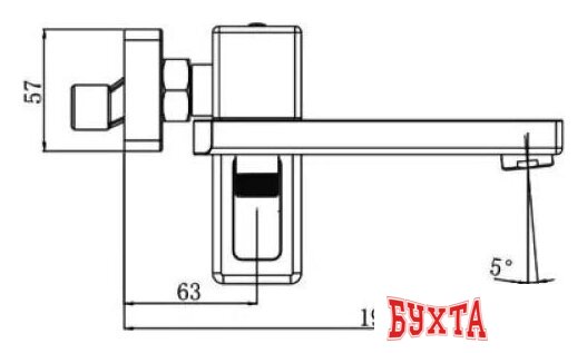 Смеситель Gappo G3217-3 2