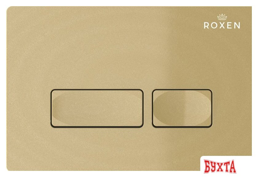 Унитаз подвесной Roxen Royal Matt в комплекте с инсталляцией StounFix Dual Fresh 6 в 1 968227 (кнопка: брашированное золото) 3