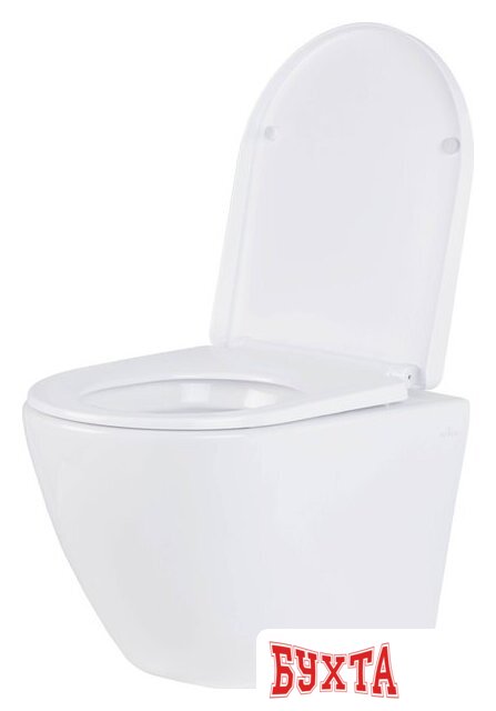 Унитаз подвесной Roxen Antares в комплекте с инсталляцией StounFix Dual Fresh 6 в 1 968050 (кнопка: брашированное золото) 4