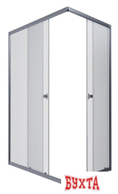 Душевой уголок Triton Вента Хром А1 100х80 без поддона (прозрачное стекло)