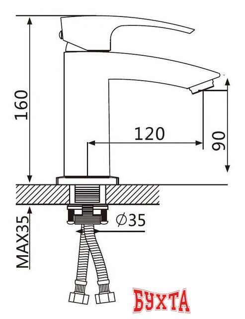 Смеситель Vieir V433511-G 2