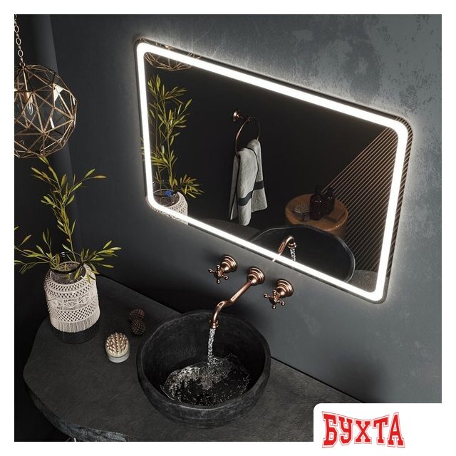 Мебель для ванных комнат Roxen Зеркало Irida 510185-90AF 90x70 2