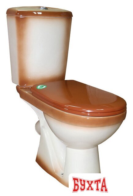 Унитаз напольный Rosa Комфорт (коричневый)