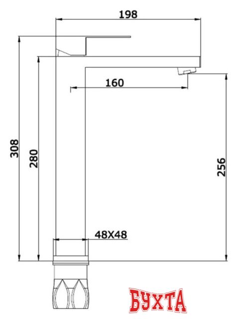 Смеситель Vieir V363512-S 2