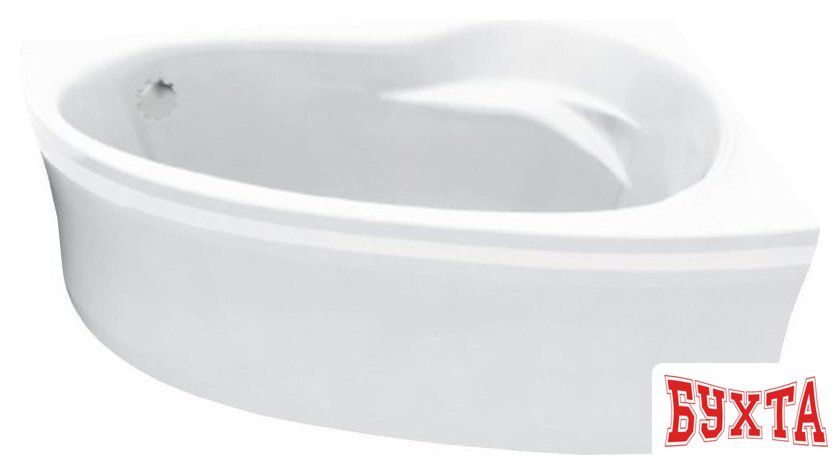 Ванна Bonito Home Emilia 140x90 L BH-EM-103-140L/St+BH-EM-140L/P (с ножками и экраном) 2