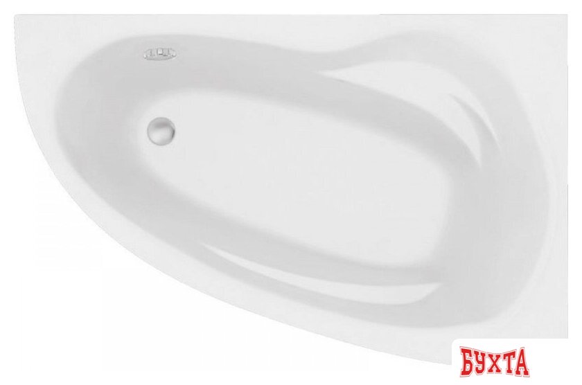 Ванна Bonito Home Emilia 140x90 R BH-EM-103-140P/St+BH-EM-140L/P (с ножками и экраном)