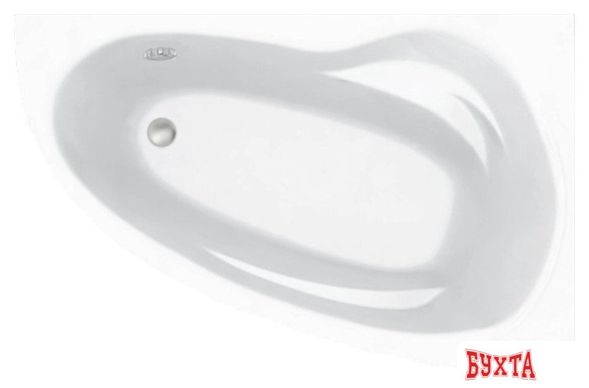Ванна Bonito Home Emilia 140x90 R BH-EM-103-140P/St+BH-EM-140L/P (с ножками и экраном) 3