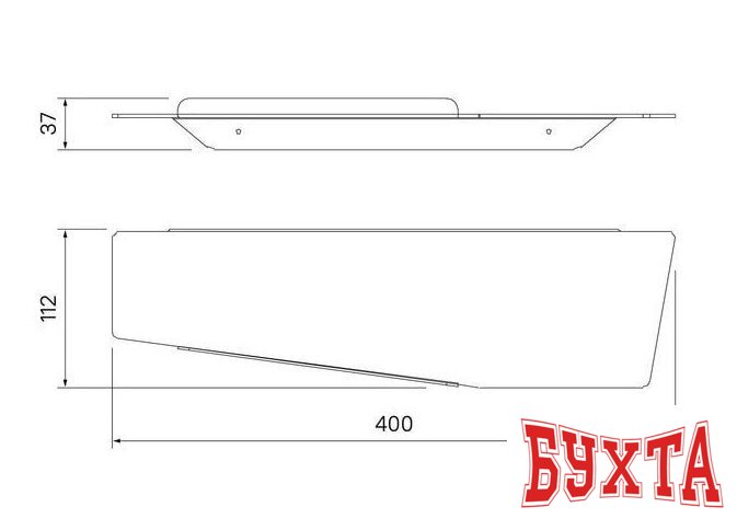 Мебель для ванных комнат IDDIS Полка Slide 5