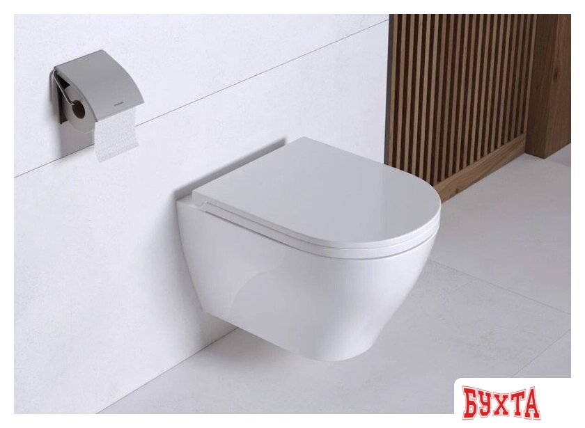 Унитаз подвесной Sanita Breeze Rimless WC.WH/Breeze/DM.Rim/WHT.G/S1 3