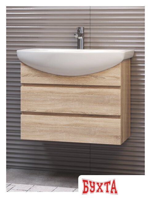 Мебель для ванных комнат Vigo Тумба Wing 600-0-2 (Балтика) подвесная дуб сонома 3